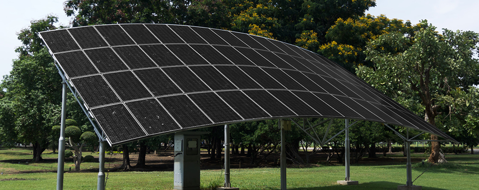 AmeriSun solar mono crystalline solar array.